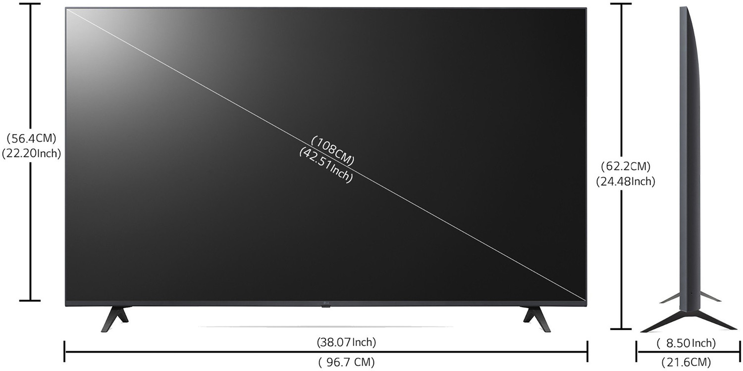 Image of LG UQ8020 108 cm (43 inch) Ultra HD (4K) LED Smart WebOS TV with ThinQ AI, Filmmaker Mode & Magic Remote Control
