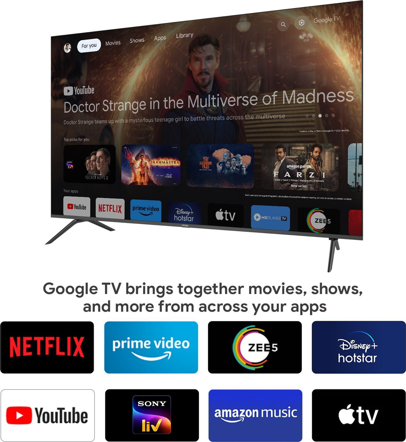 Image of ONIDA 189 cm (75 inch) Ultra HD (4K) LED Smart Google TV (75UIG-R)