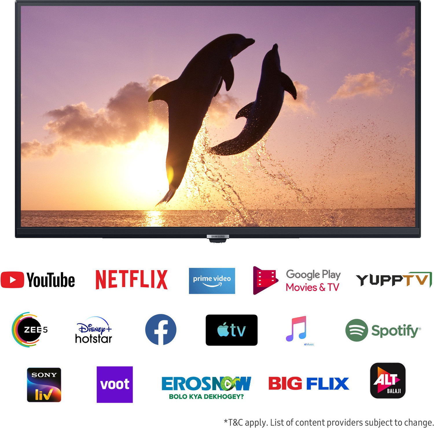 Image of Samsung 80 cm (32 Inch) HD Ready LED Smart Tizen TV with Bezel-Free Design | PurColor | Hyper Real Picture Engine | Triple Protection | SmartThings App Support | TV Key | Connect Share(HDD) | ConnectShare (USB 2.0)