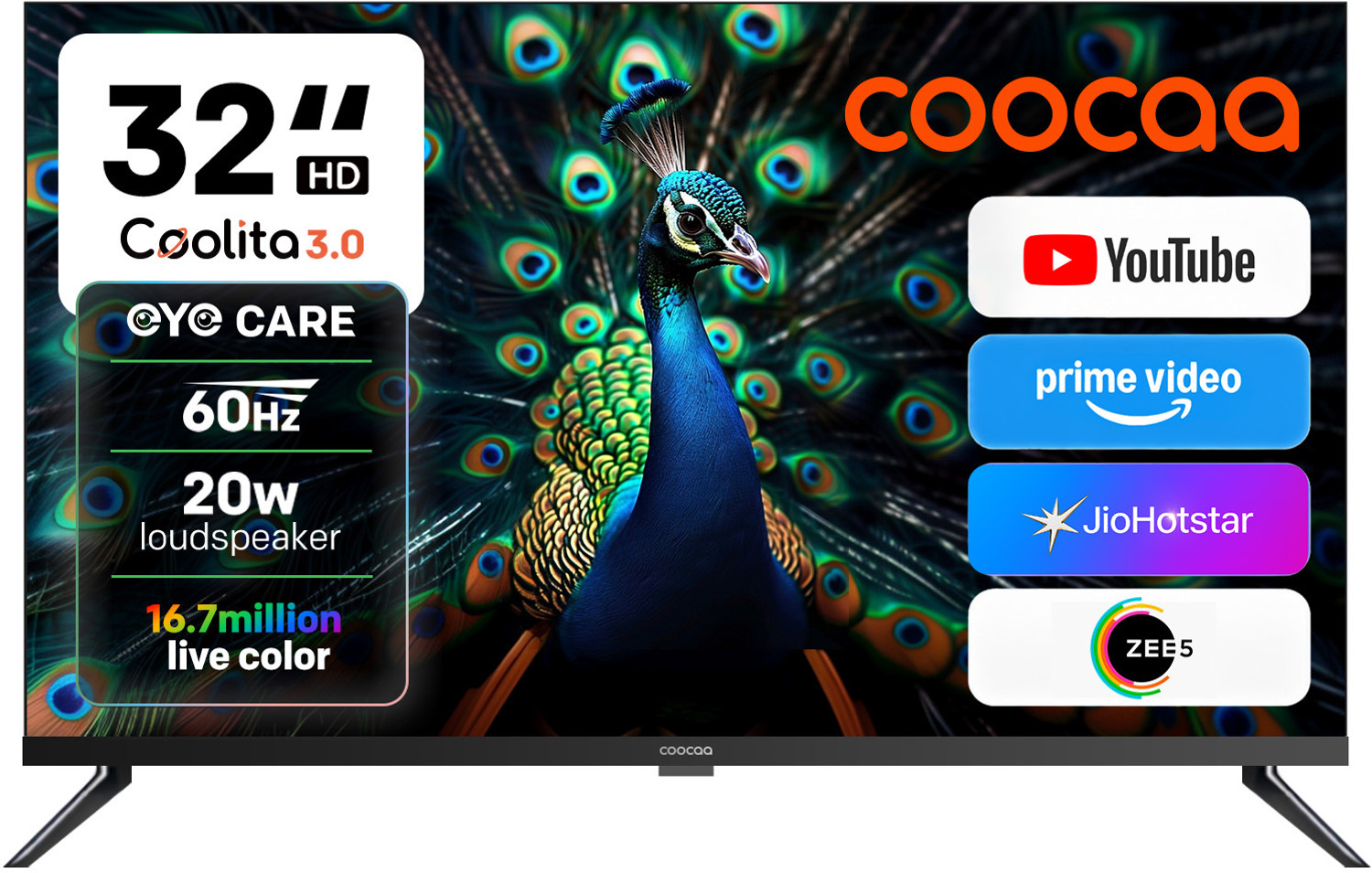Coocaa S4U Pro 80 cm (32 inch) HD Ready LED Smart Coolita TV