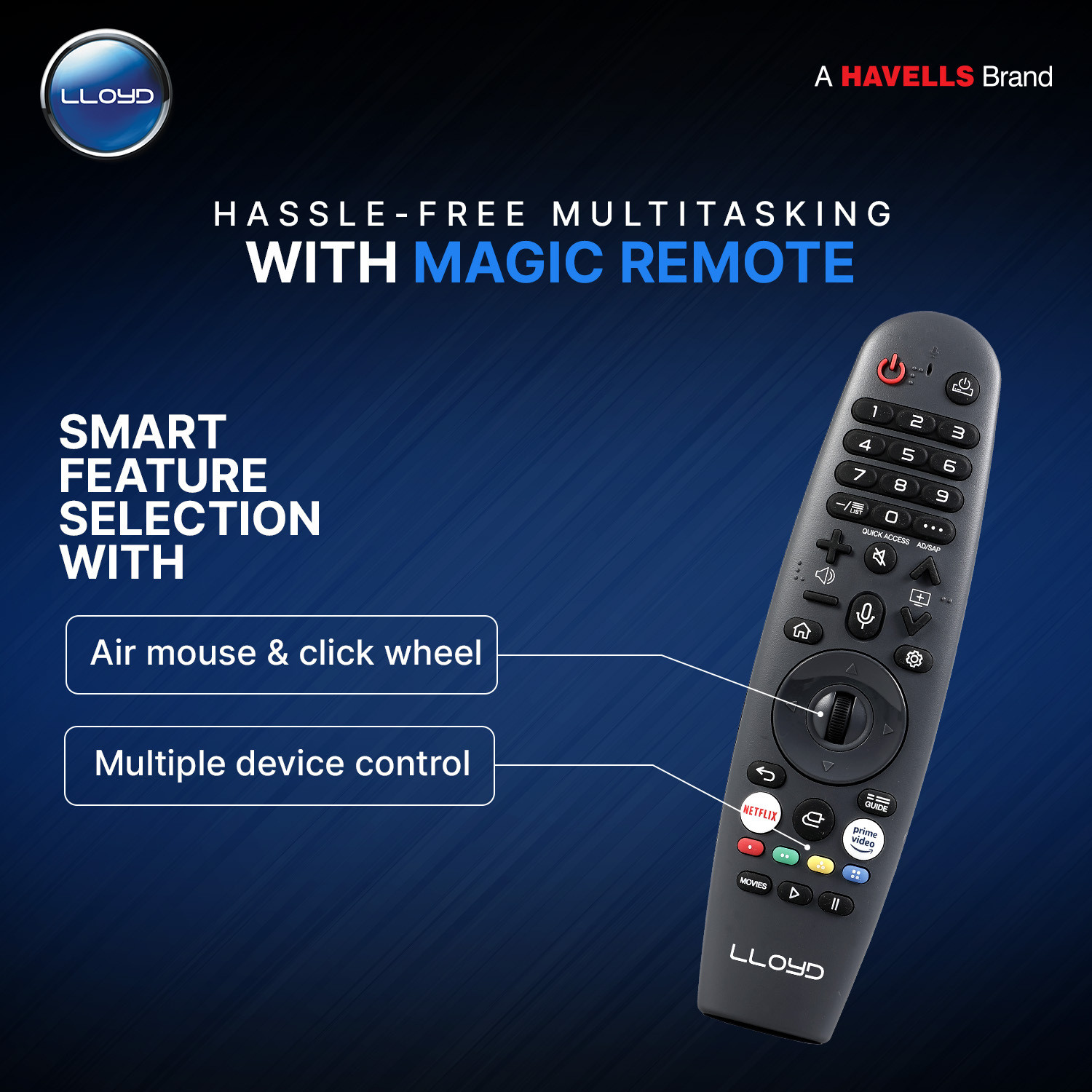 Image of Lloyd 109 cm (43 inch) QLED Ultra HD (4K) Smart WebOS TV