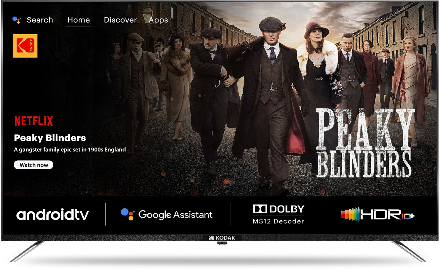 Image of KODAK CA Series 164 cm (65 inch) Ultra HD (4K) LED Smart Android TV with Dolby Digital Plus & DTS TruSurround (65CA0101)