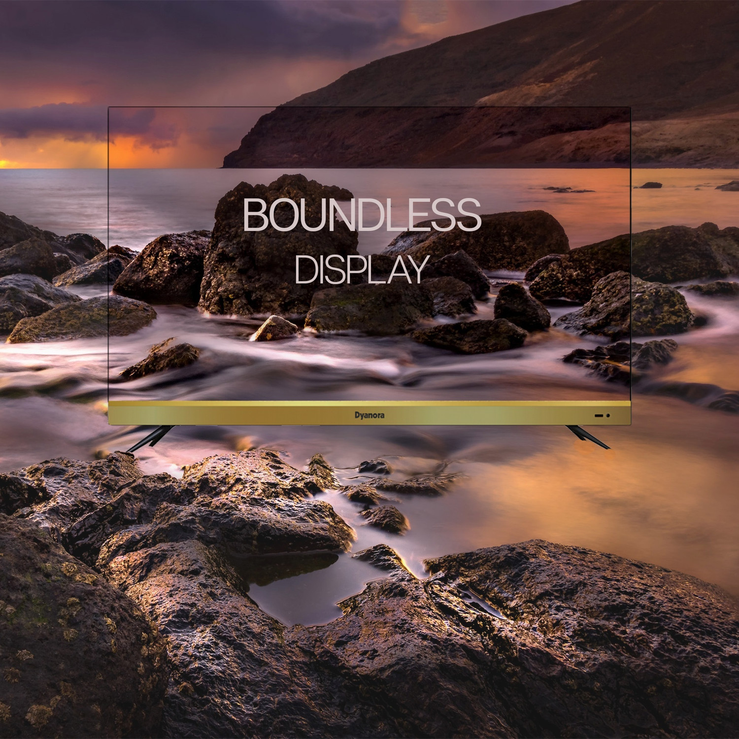 Image of Dyanora OMEGA 165 cm (65 inch) Ultra HD (4K) LED Smart Android TV with HDR 10, 60 Watt Dolby Surround Sound, Ultra Thin Frameless Design