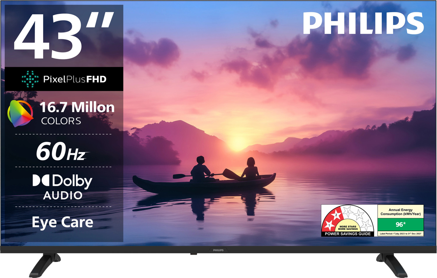 PHILIPS Frameless 108 cm (43 inch) Full HD LED Smart Google TV 2025 Edition