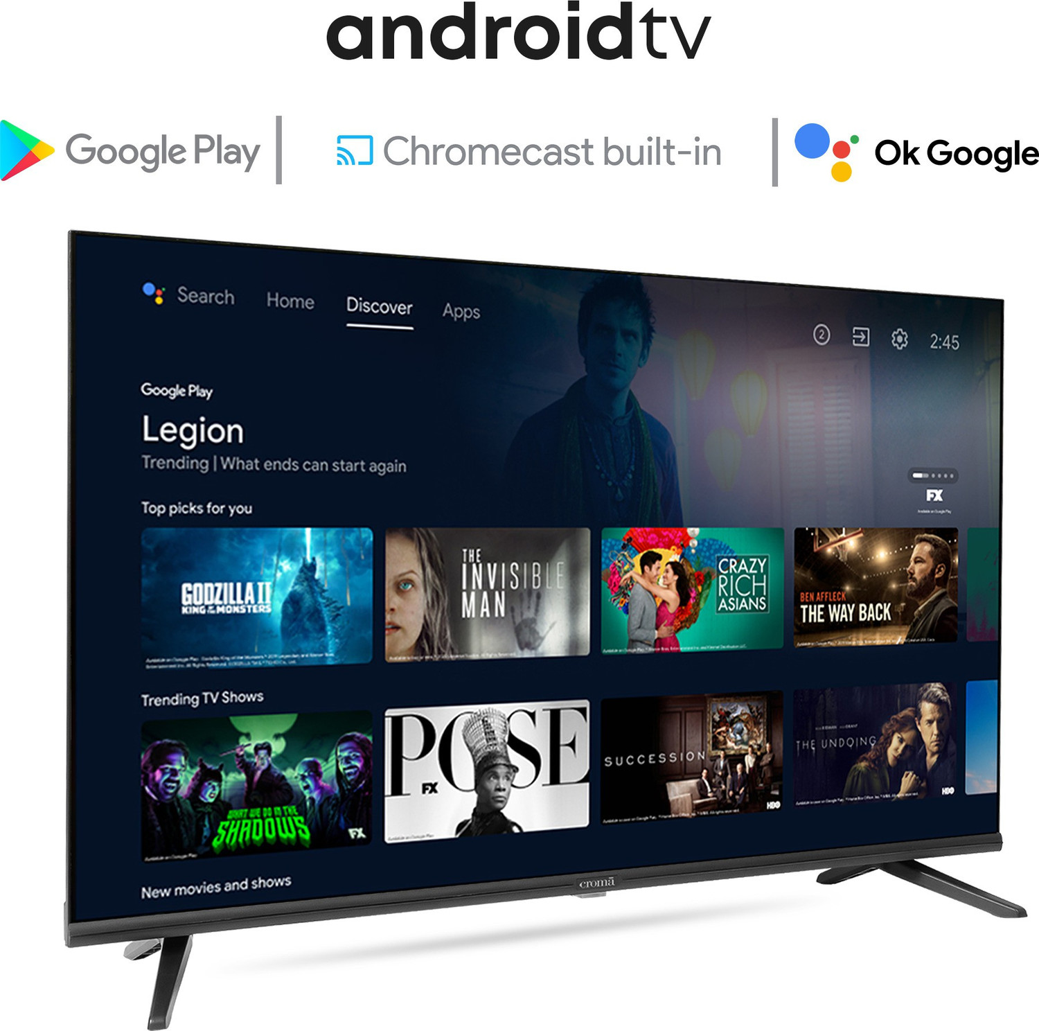 Image of Croma 109 cm (43 inch) Full HD LED Smart Android TV