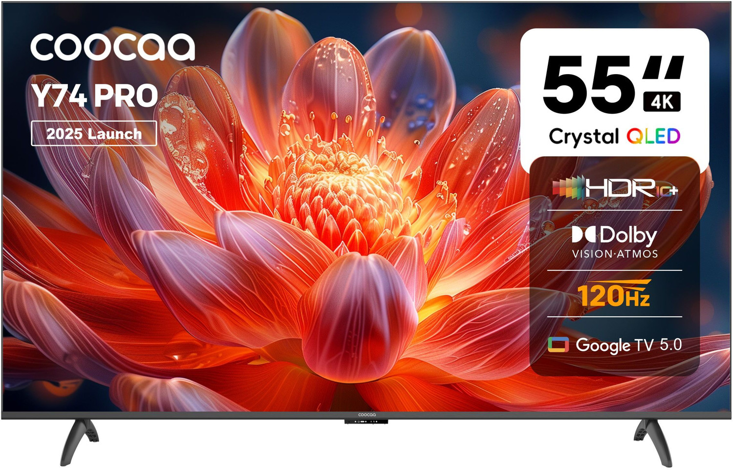 Coocaa Y74 Pro 138 cm (55 inch) QLED Ultra HD (4K) Smart Google TV 202