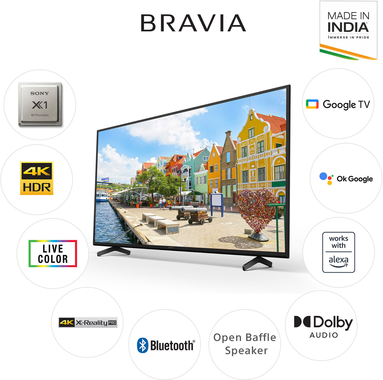 SONY Bravia X74K 138.8 cm (55 inch) Ultra HD (4K) LED Smart Google TV