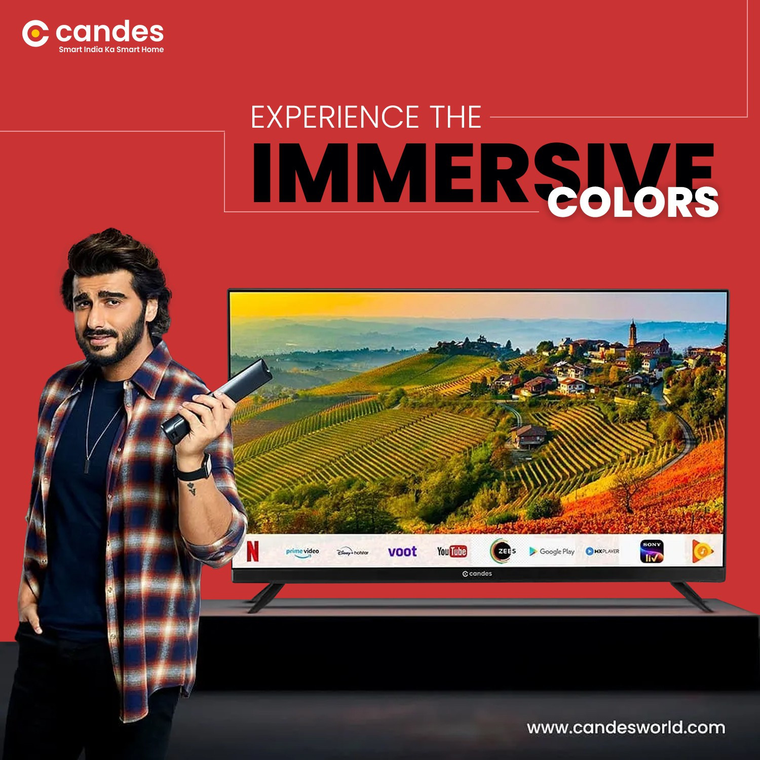 Image of Candes 81 cm (32 inch) HD Ready LED Smart Android TV