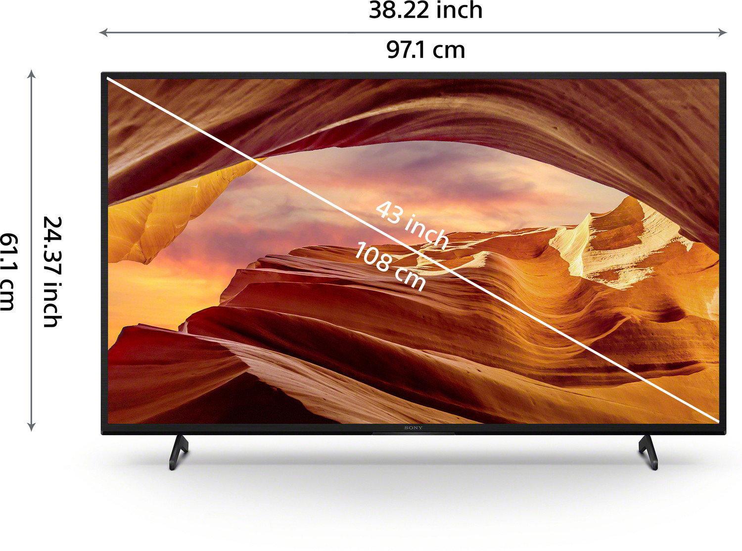 Image of SONY Bravia X70L 108 cm (43 inch) Ultra HD (4K) LED Smart Google TV