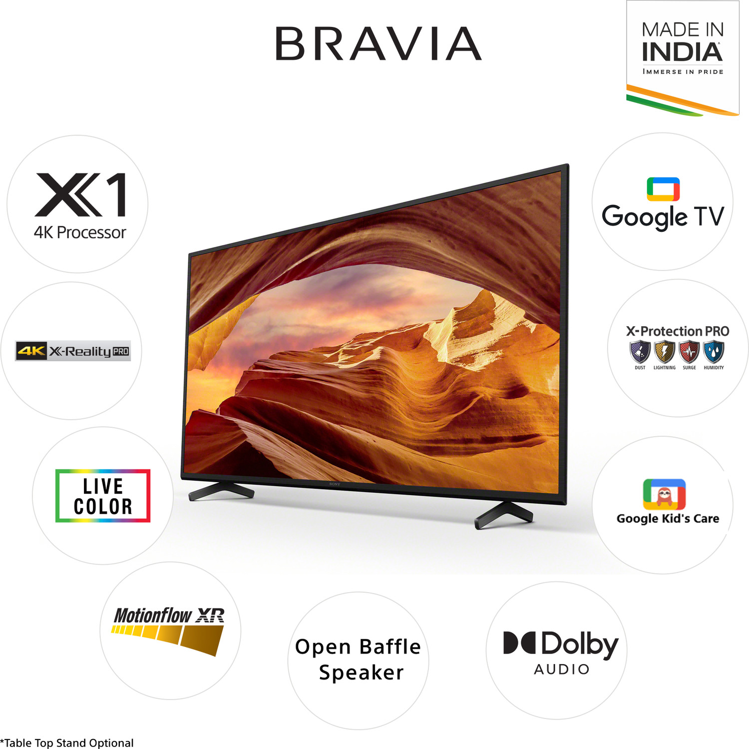 Image of SONY Bravia X70L 108 cm (43 inch) Ultra HD (4K) LED Smart Google TV