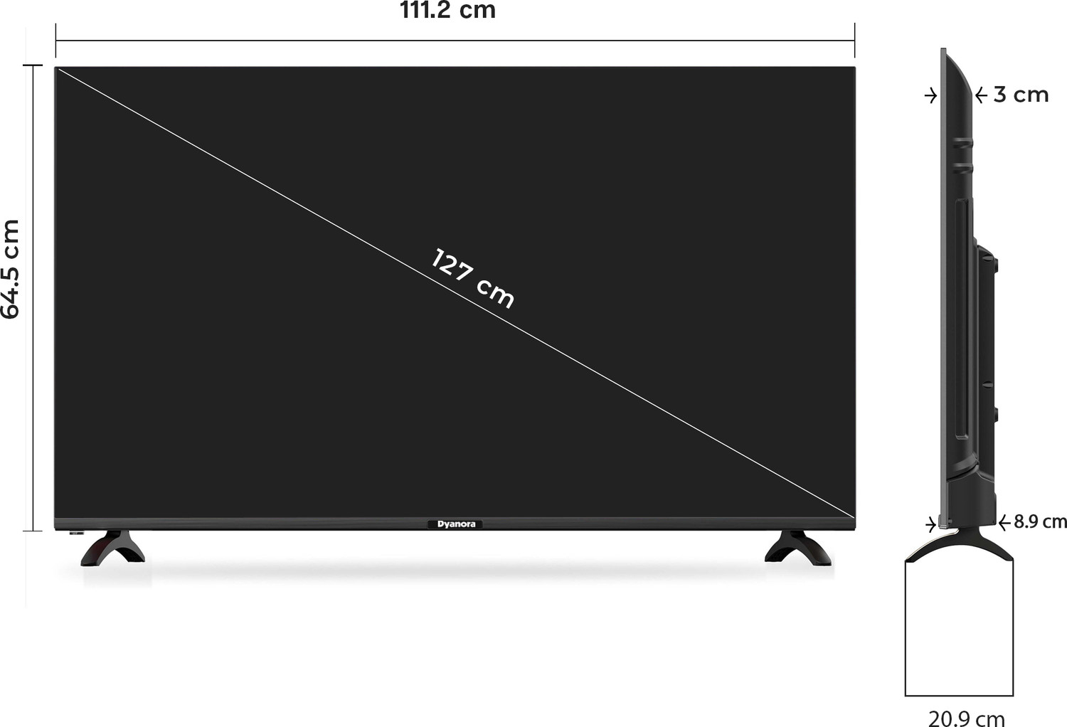 Image of Dyanora 127 cm (50 inch) Ultra HD (4K) LED Smart WebOS TV (DY-LD50U0S)