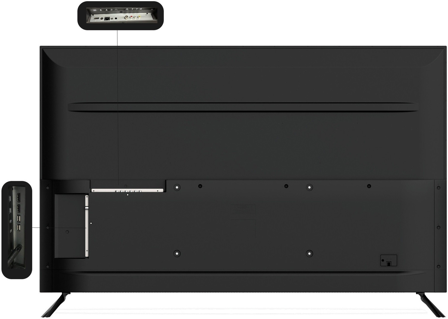 Image of Dyanora OMEGA 140 cm (55 inch) Ultra HD (4K) LED Smart Android TV with HDR 10, 60 Watt Dolby Surround Sound, Ultra Thin Frameless Design