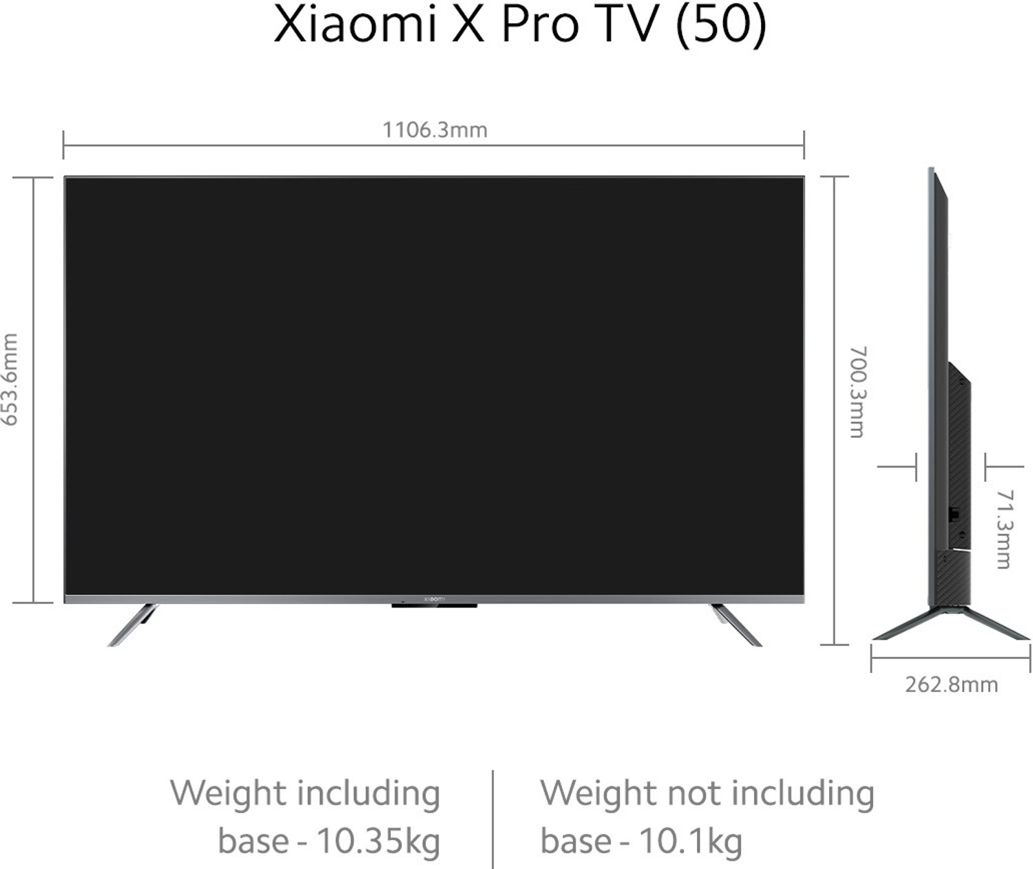 Image of XIAOMI by Mi X Pro 125 cm (50 inch) Ultra HD (4K) LED Smart Google TV with Dolby Vision IQ | HDR10+ | Dolby Atmos | DTS X | Vivid Picture Engine 2 with Adaptive Brightness