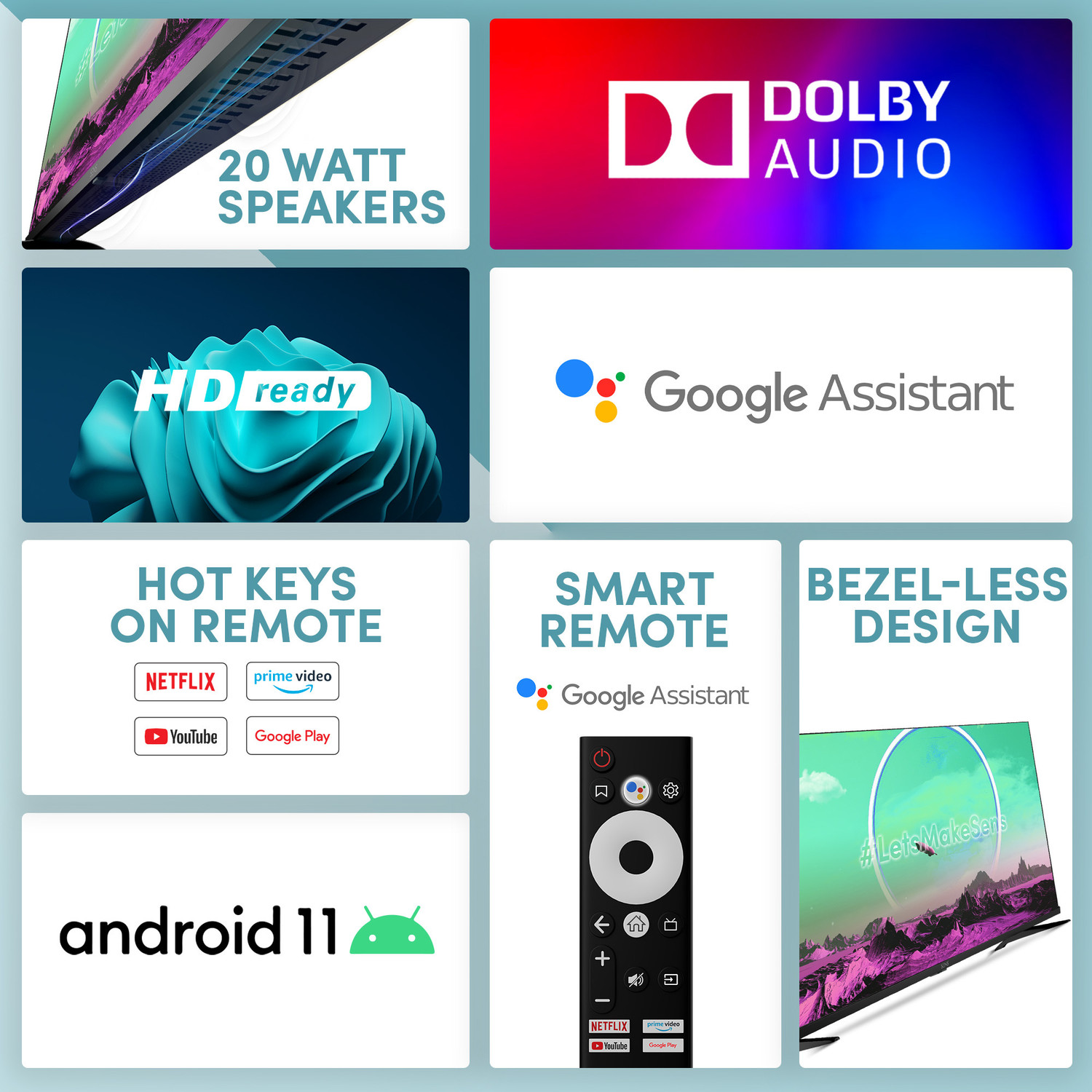 Image of SENS 80 cm (32 inch) HD Ready LED Smart Android TV