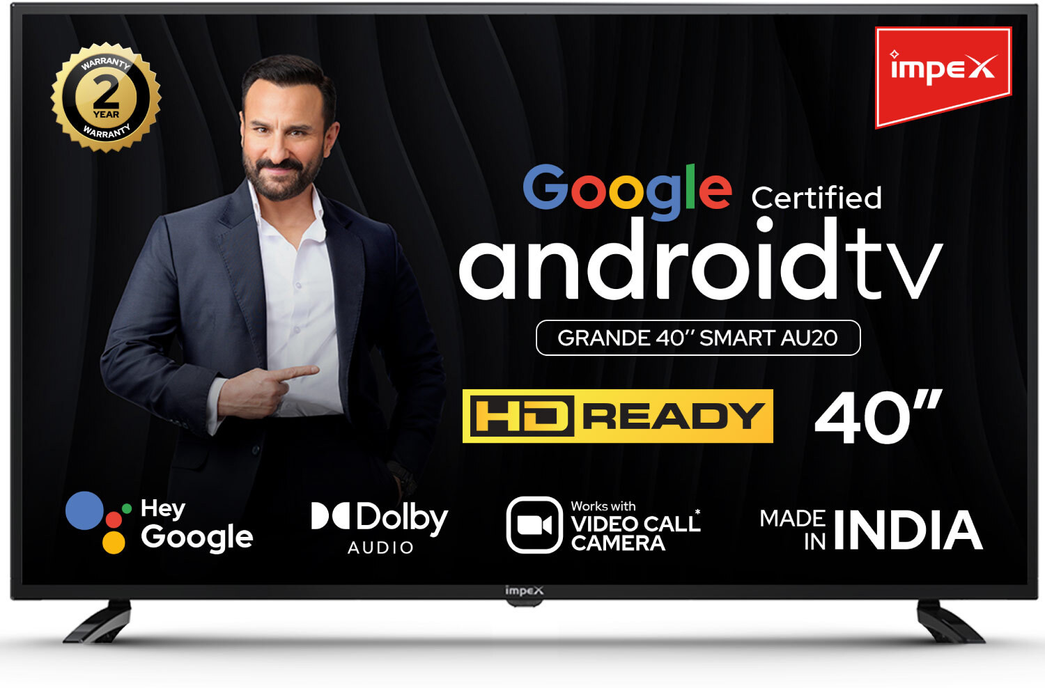 Image of IMPEX 102 cm (40 inch) HD Ready LED Smart TV