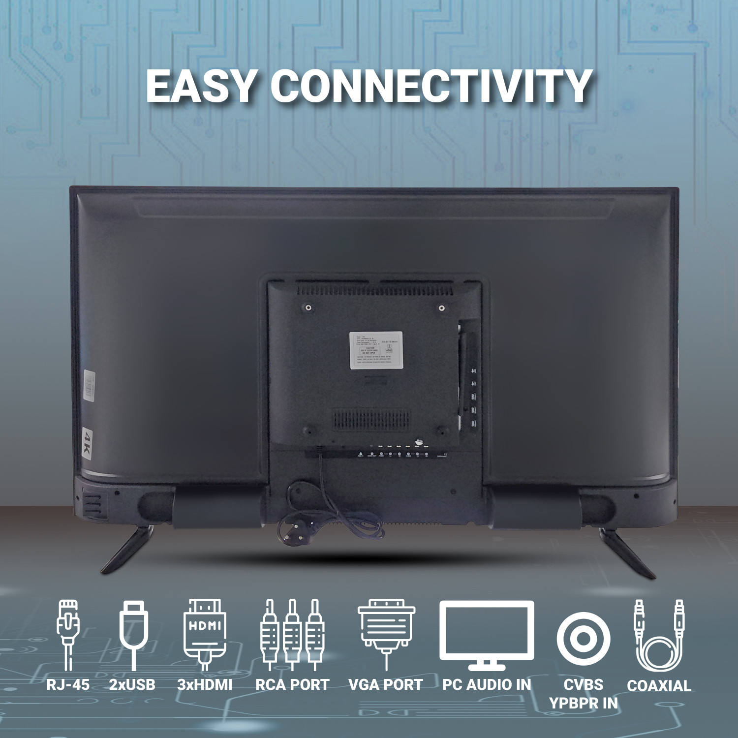 Image of HUIDI 140 cm (55 inch) Ultra HD (4K) LED Smart Android Based TV