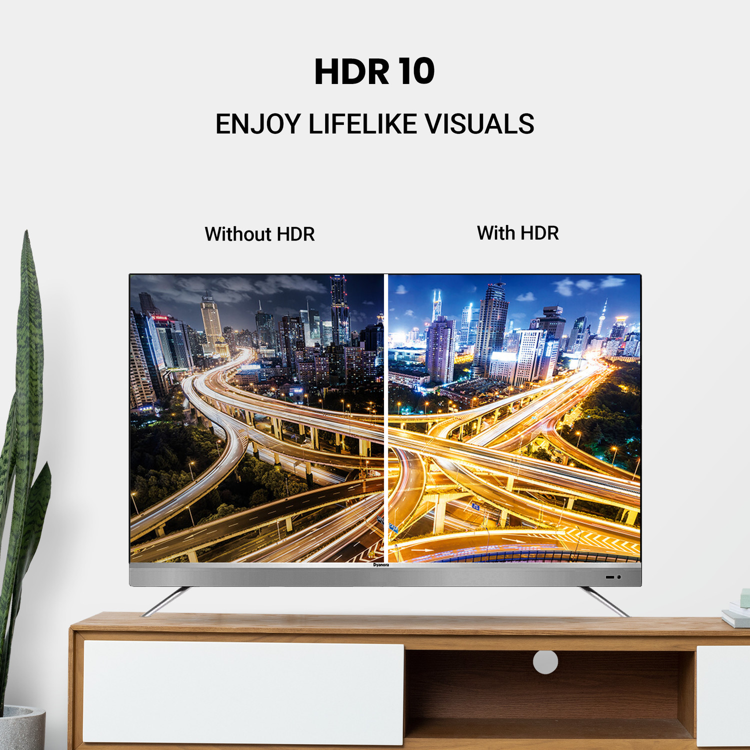 Image of Dyanora 109 cm (43 inch) Ultra HD (4K) LED Smart WebOS TV with HDR 10, Micro Dimming, Noise Reduction, Dolby Surround Sound (DY-LD43U1S)