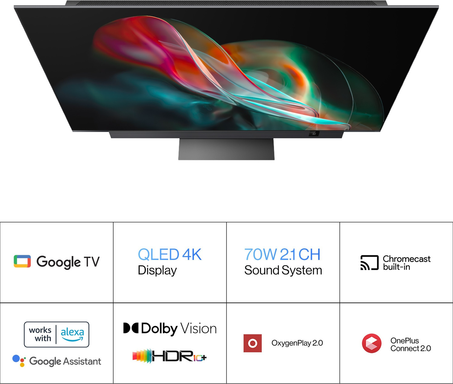Image of OnePlus Q2 Pro 163 cm (65 inch) QLED Ultra HD (4K) Smart Google TV