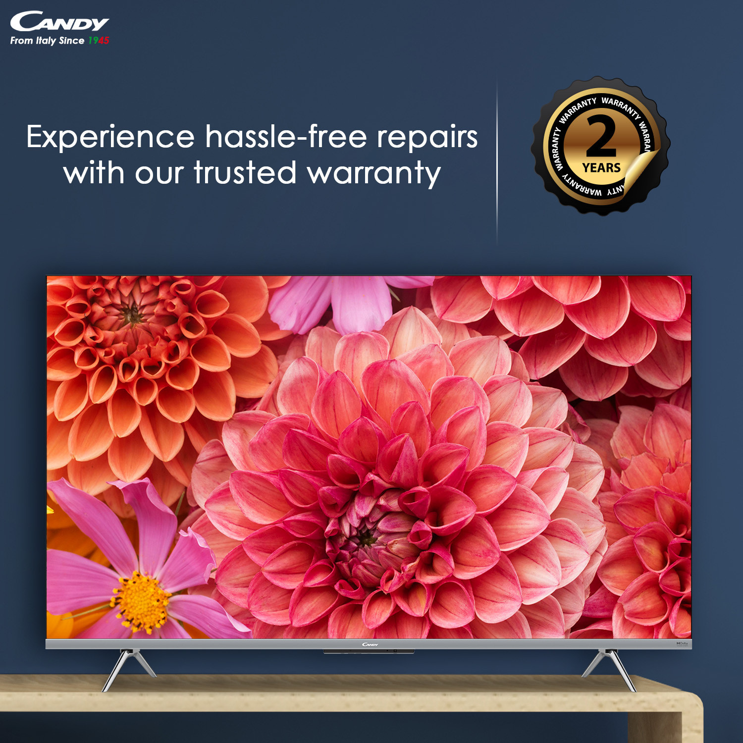 Image of CANDY 139 cm (55 inch) Ultra HD (4K) LED Smart Google TV with Dolby Atmos & Dolby Vision