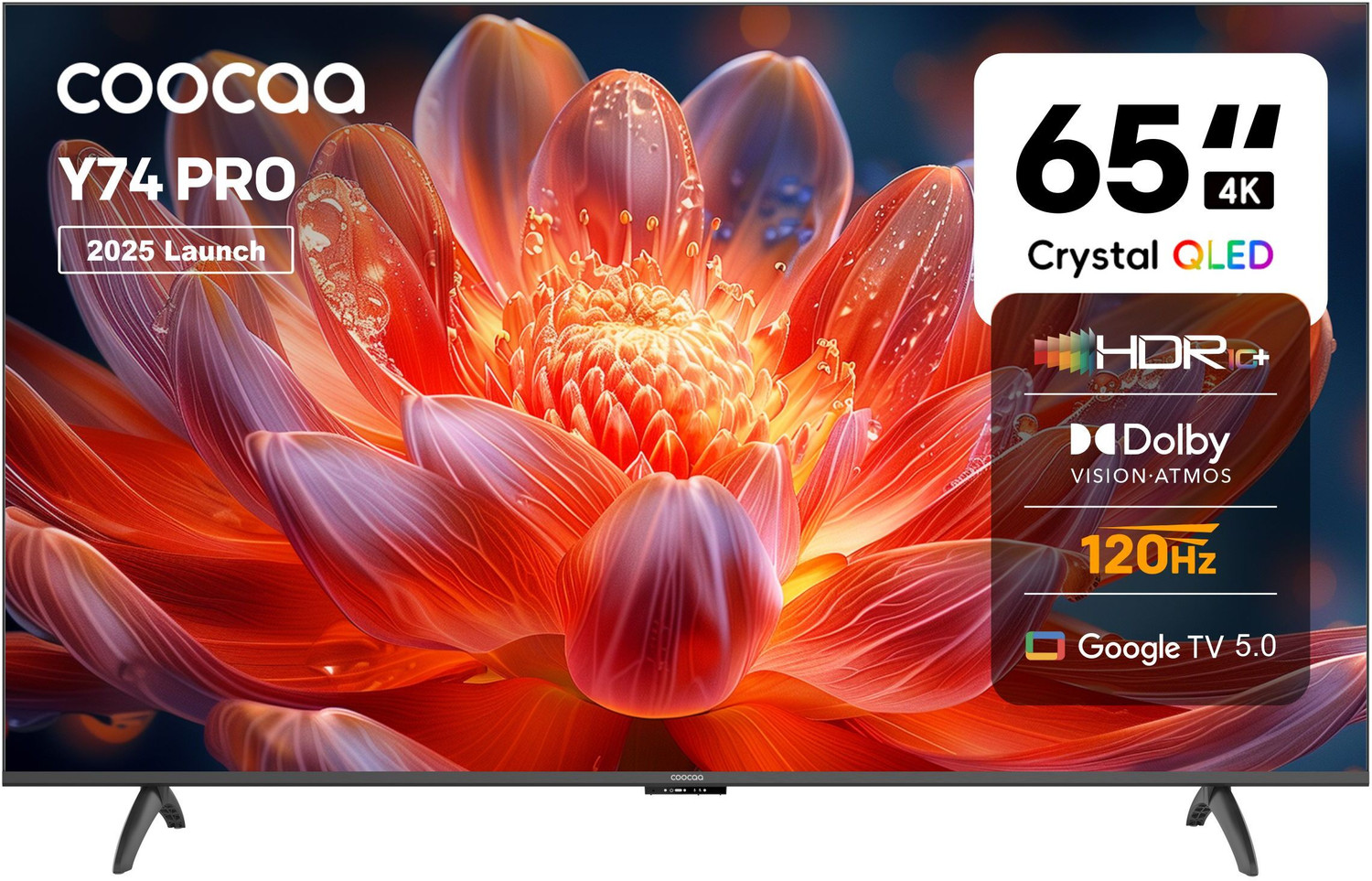 Coocaa Y74 Pro 65" QLED 4K Smart Google TV – ₹40,999