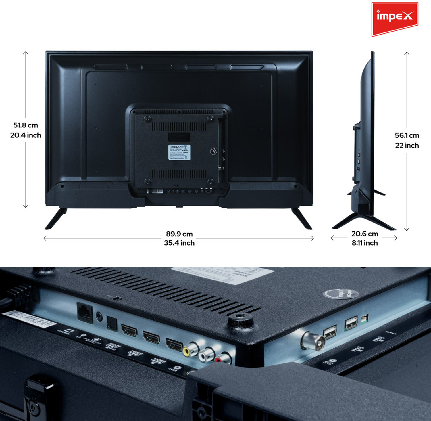 Image of IMPEX 102 cm (40 inch) HD Ready LED Smart TV