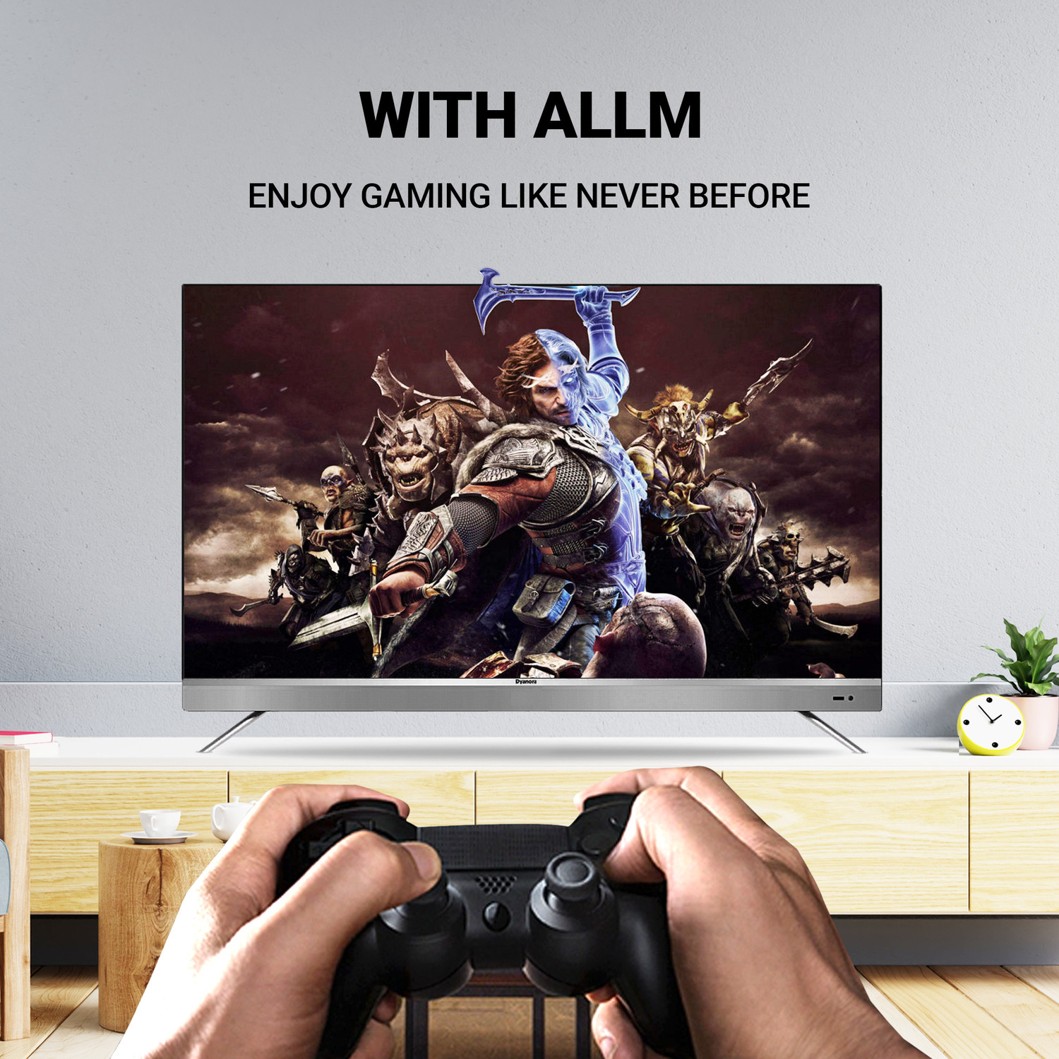 Image of Dyanora 109 cm (43 inch) Ultra HD (4K) LED Smart WebOS TV with HDR 10, Micro Dimming, Noise Reduction, Dolby Surround Sound (DY-LD43U1S)