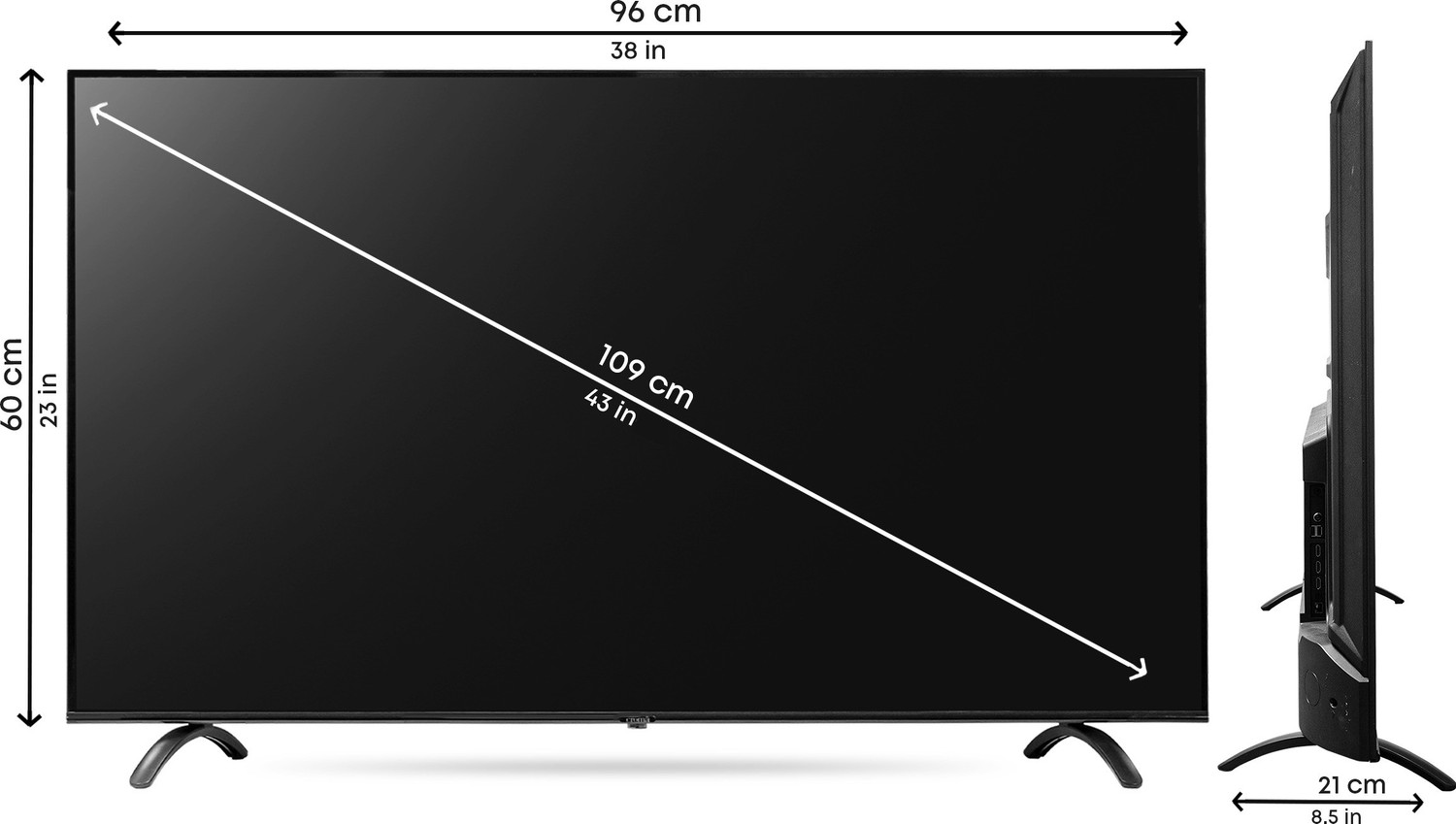 Image of Croma 109 cm (43 inch) Ultra HD (4K) LED Smart Android TV
