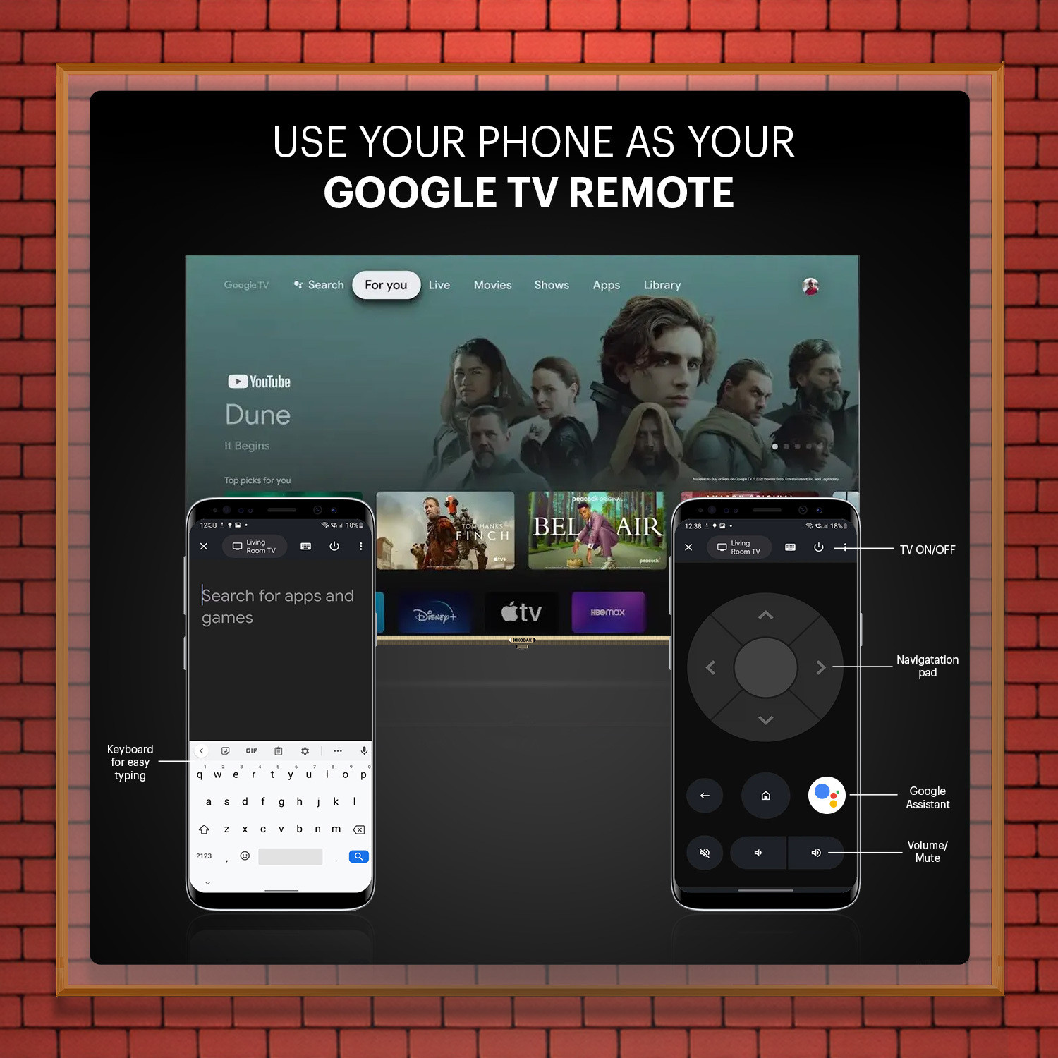 Image of KODAK 164 cm (65 inch) Ultra HD (4K) LED Smart Google TV with Dolby Atmos and Dolby Vision 65CAPRO5099 (65CAPRO5099)