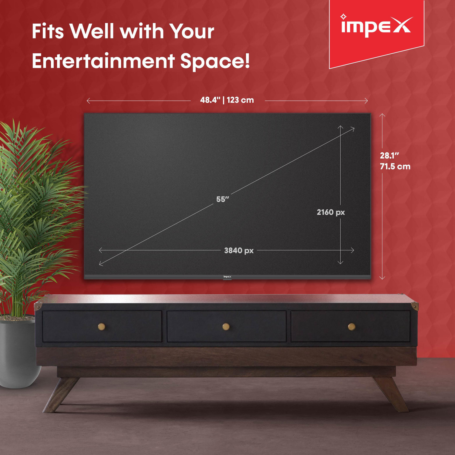Image of IMPEX FIESTA Dolby Audio 139 cm (55 inch) Ultra HD (4K) LED Smart WebOS TV