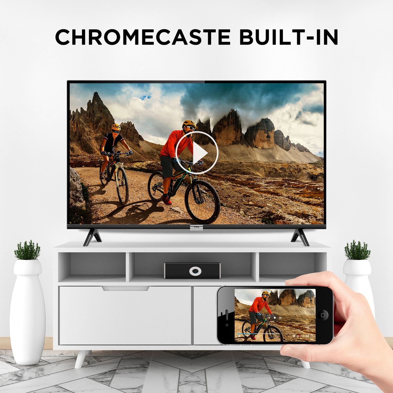 Image of TCL S5205 79.97 cm (32 inch) HD Ready LED Smart Android TV with | + HDR 10, AI-IN, T-cast, Bluetooth 5.0, Android 11- R | (32S5205)