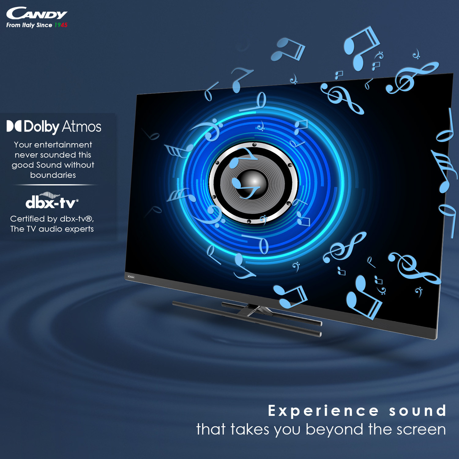 Image of CANDY 127 cm (50 inch) QLED Ultra HD (4K) Smart Google TV with Dolby Atmos & Dolby Vision (CA5060CQLED)