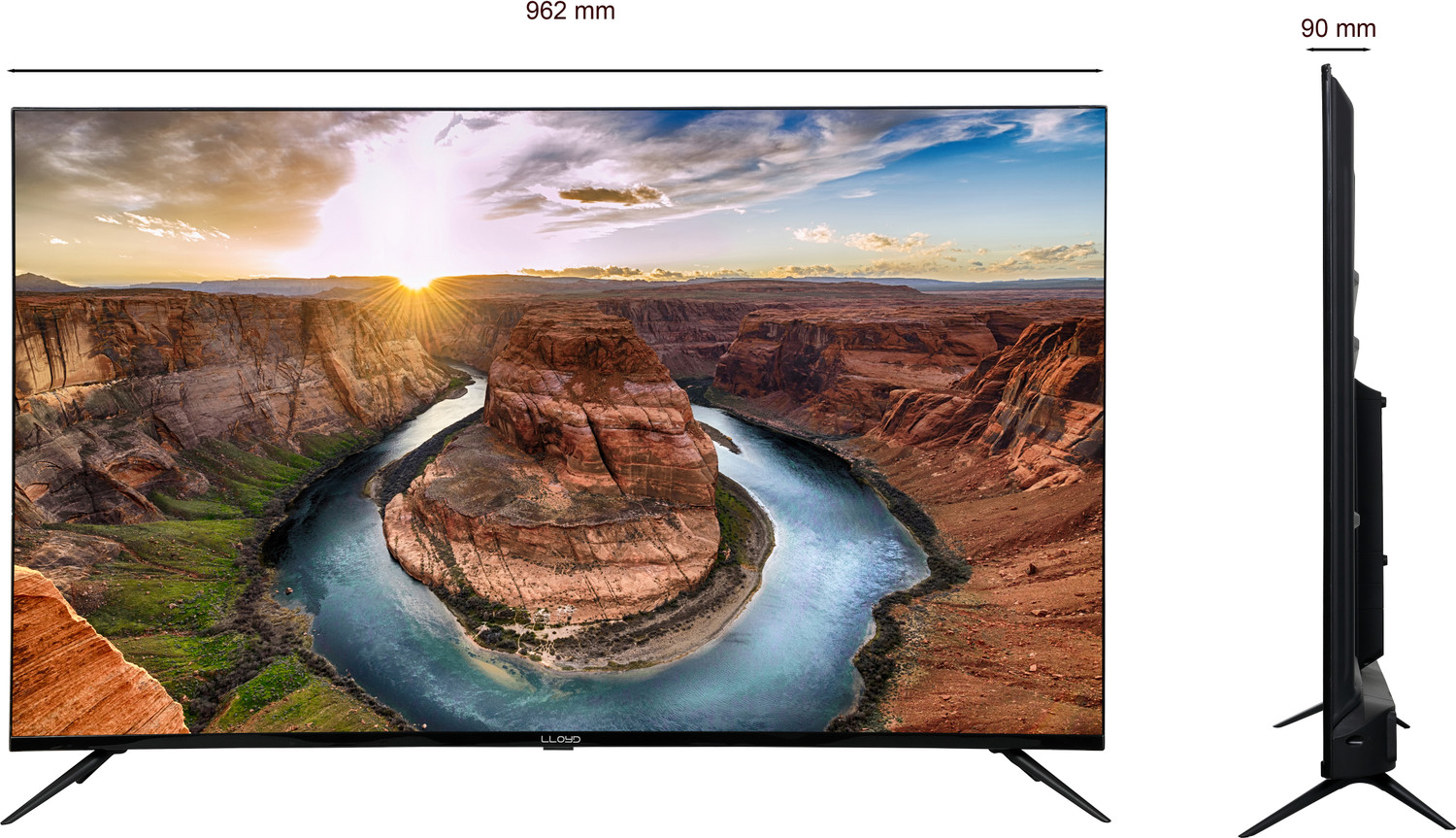 Image of Lloyd 109 cm (43 inch) QLED Ultra HD (4K) Smart WebOS TV
