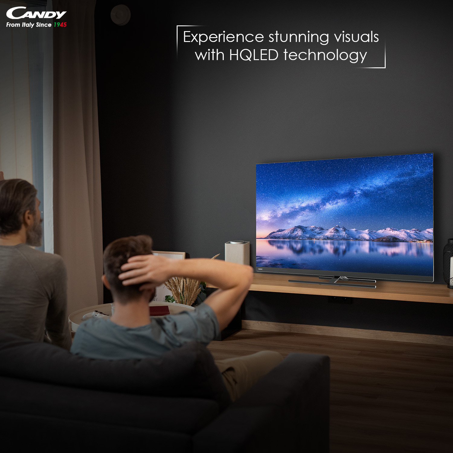 Image of CANDY 139 cm (55 inch) QLED Ultra HD (4K) Smart Google TV with Dolby Atmos & Dolby Vision