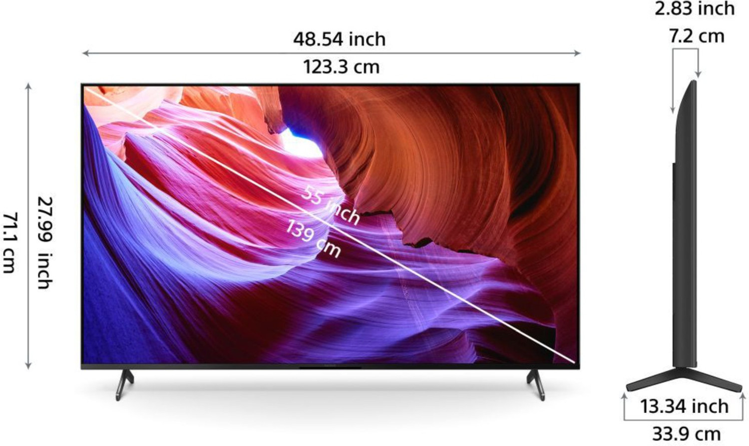 Image of SONY Bravia 139 cm (55 inch) Ultra HD (4K) LED Smart Android TV (KD-55X85K)