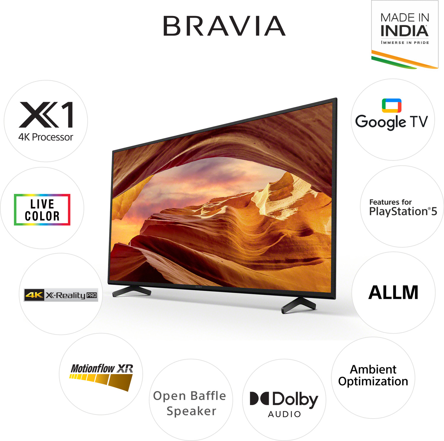 Image of SONY Bravia X75L 138.8 cm (55 inch) Ultra HD (4K) LED Smart Google TV