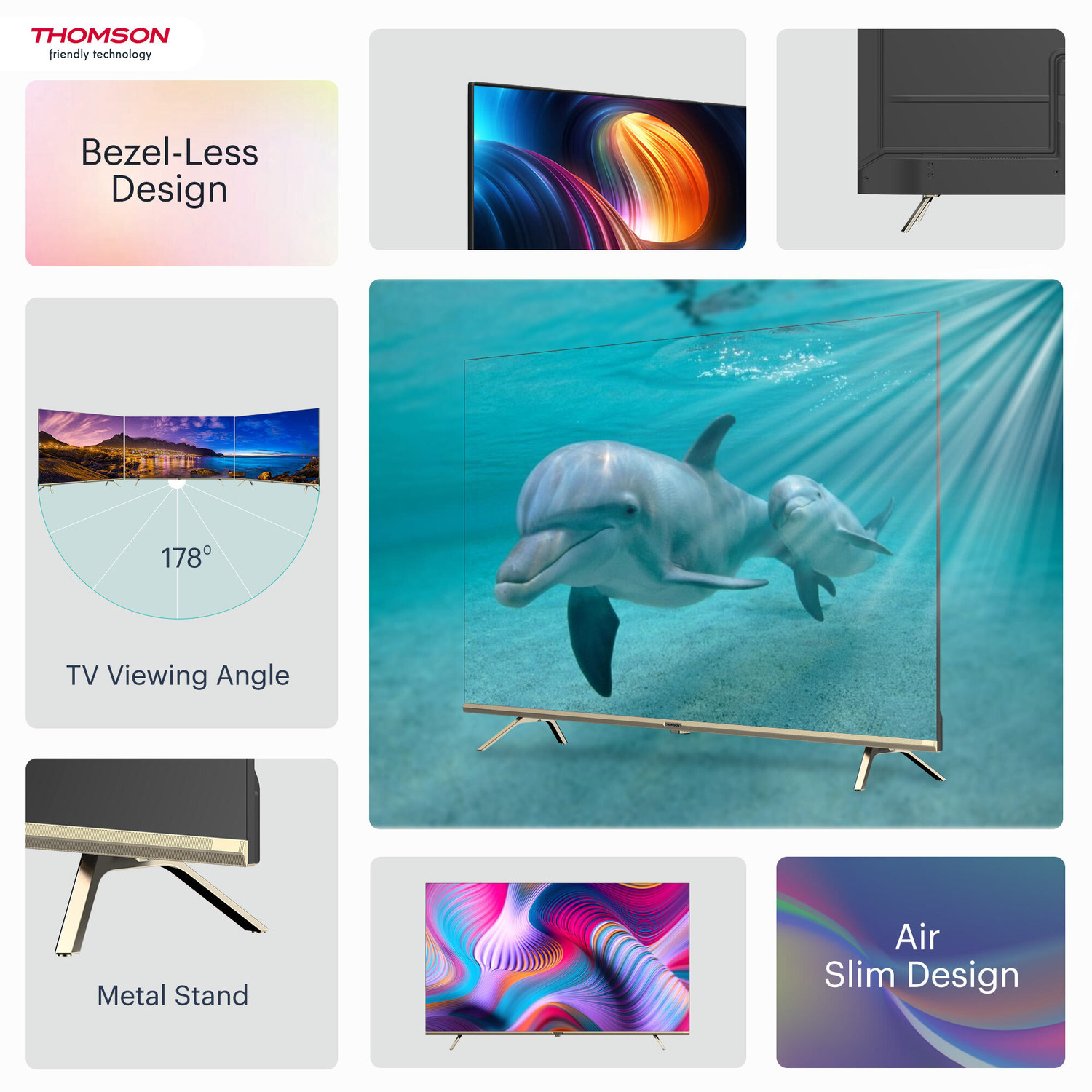 Image of Thomson 164 cm (65 inch) Ultra HD (4K) LED Smart Google TV with Dolby Vision & Atmos