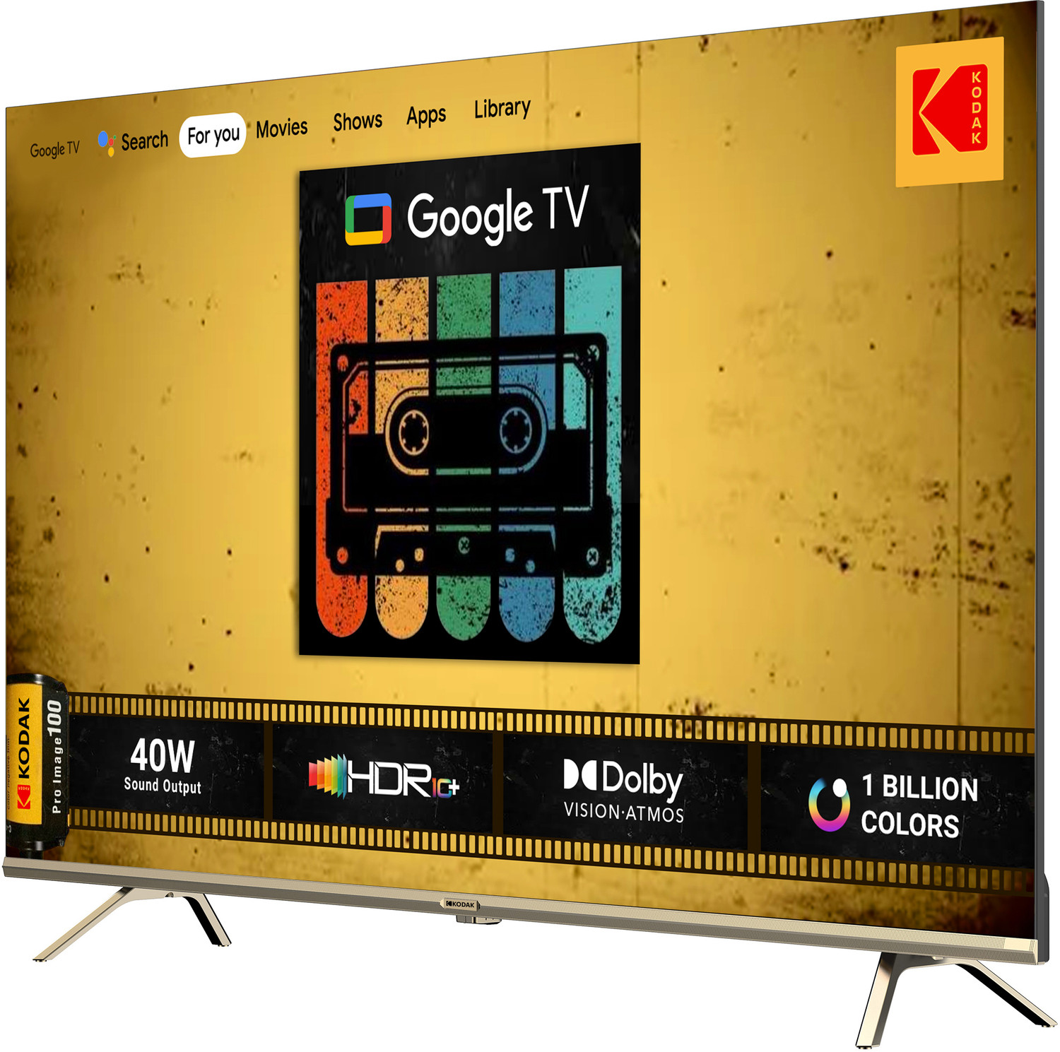 Image of KODAK 164 cm (65 inch) Ultra HD (4K) LED Smart Google TV with Dolby Atmos and Dolby Vision 65CAPRO5099 (65CAPRO5099)