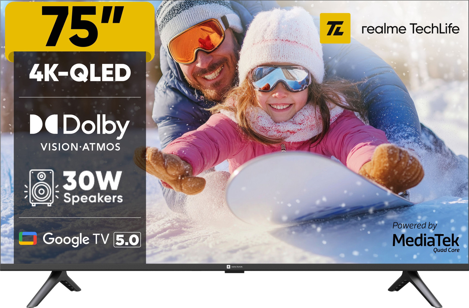 Image of ONIDA 189 cm (75 inch) Ultra HD (4K) LED Smart Google TV (75UIG-R)