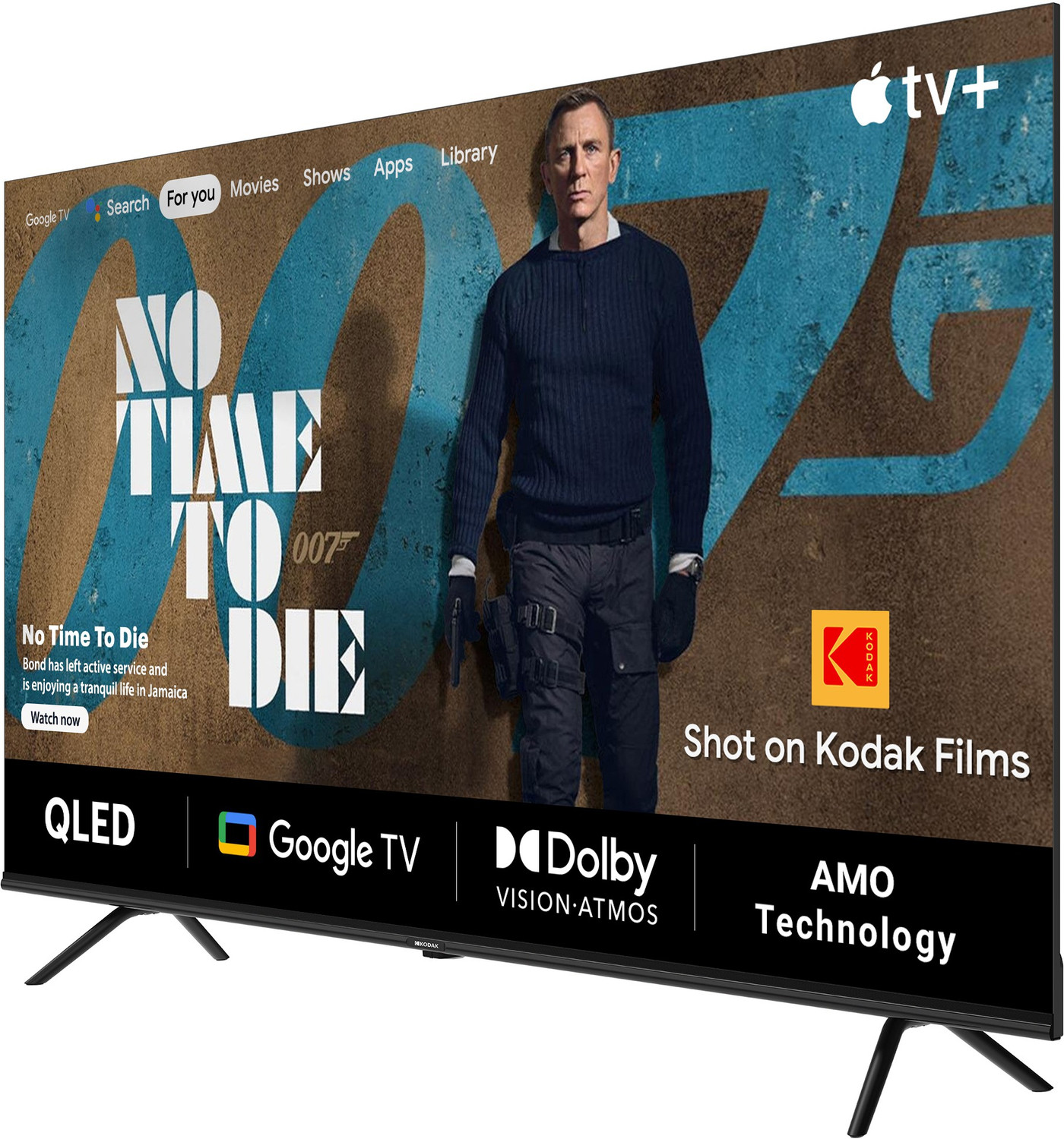 Image of KODAK 126 cm (50 inch) QLED Ultra HD (4K) Smart Google TV with Dolby Atmos | HDR 10 | 40W Sound Output | DTS Trusurround | Google Assistant | Dual Band Wi-Fi