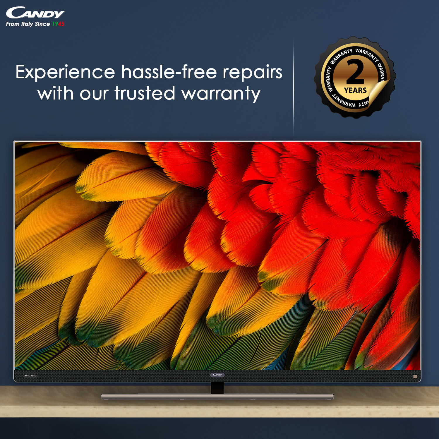 Image of CANDY 165.1 cm (65 inch) QLED Ultra HD (4K) Smart Google TV with Dolby Vision & Atmos IQ (CA65120HzQLED)