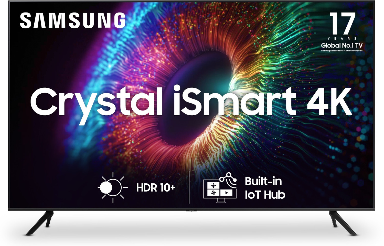 SAMSUNG Crystal 4K iSmart Series 138 cm (55 inch) Ultra HD (4K) LED Smart Tizen TV with Black (2023 Model)