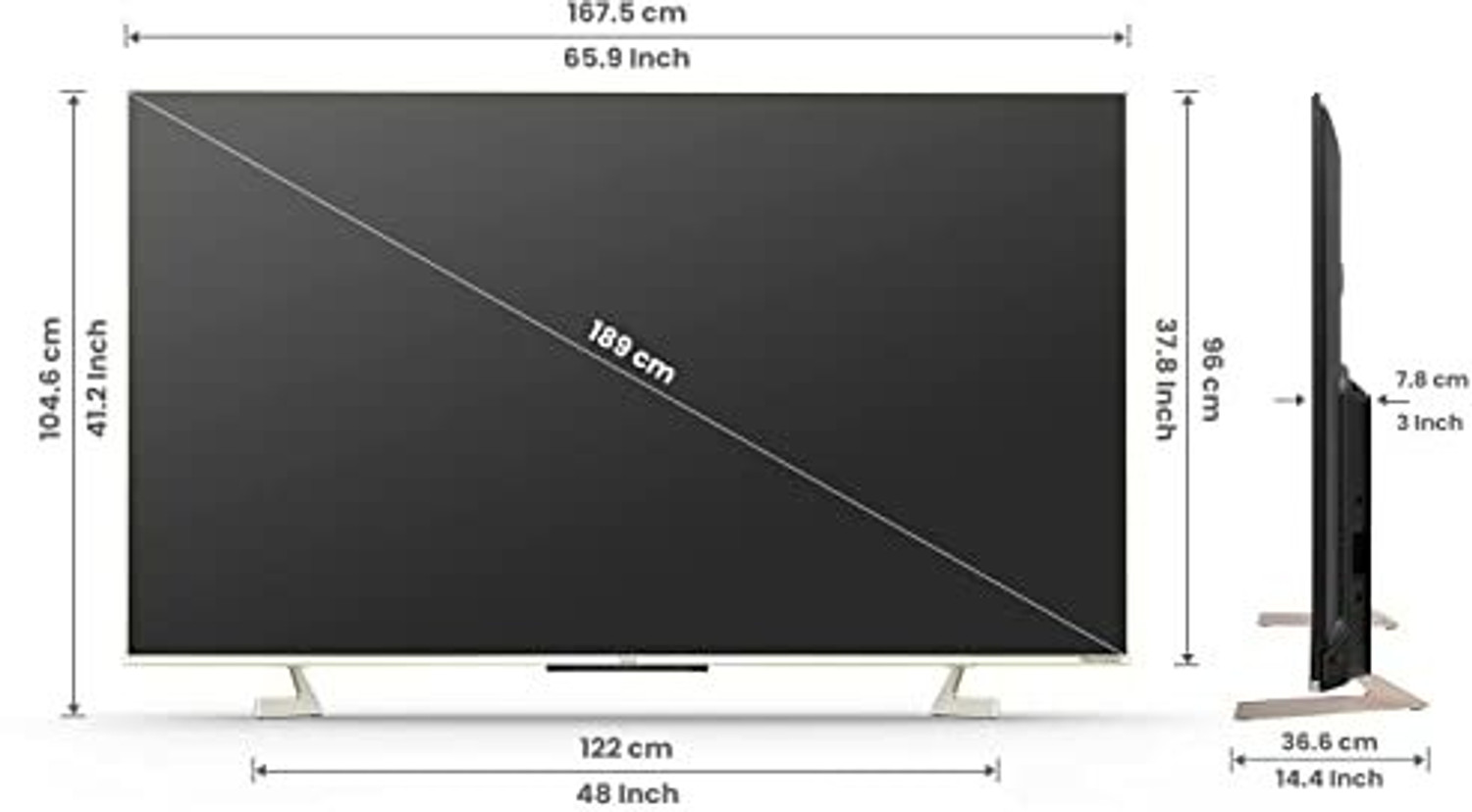 Image of Vu Masterpiece Glo 189 cm (75 inch) QLED Ultra HD (4K) Smart Android TV with 3 Years warranty