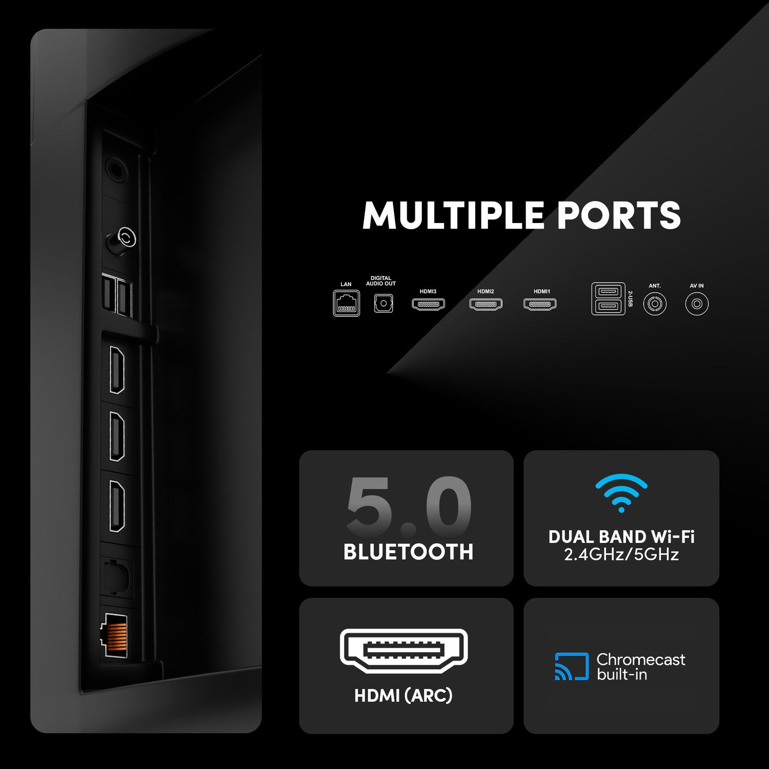 Image of SENS Pikaso 140 cm (55 inch) Ultra HD (4K) LED Smart Android TV