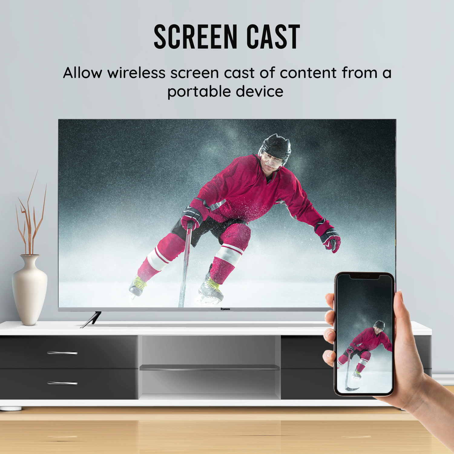 Image of Dyanora Sigma 80 cm (32 Inch) HD Ready LED Smart Linux TV with 30 Watt Box Speakers & Bezel-Less Design (DY-LD32H4S)