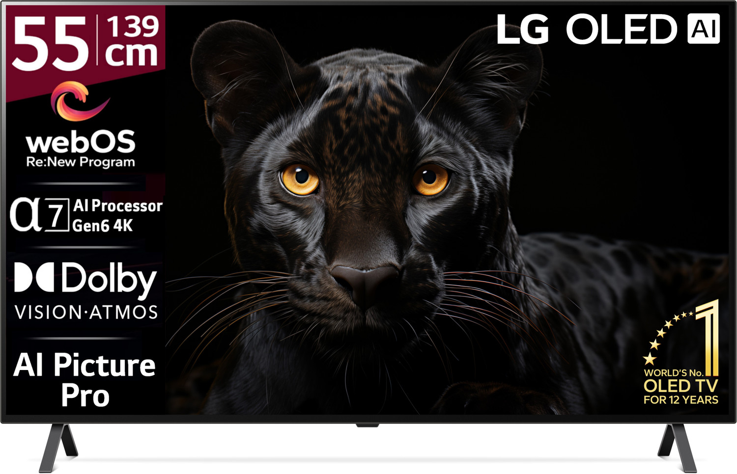 LG OLED A3 139 cm (55 inch) OLED Ultra HD (4K) Smart WebOS TV