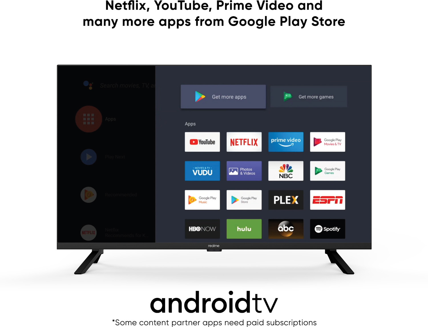 Image of realme 80 cm (32 inch) HD Ready LED Smart Android TV with Android 11 (RMV2205)