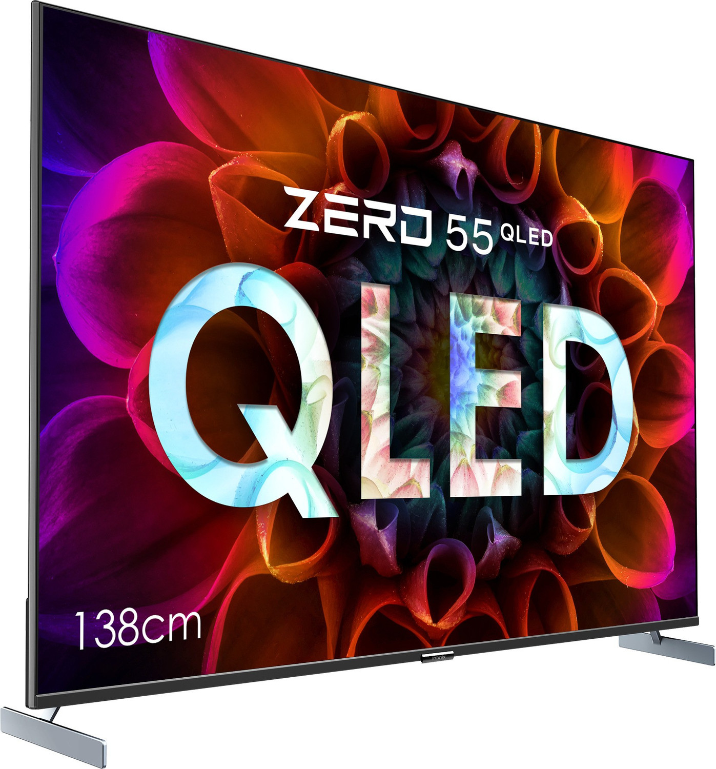 Image of Infinix Zero 138 cm (55 inch) QLED Ultra HD (4K) Smart Android TV with QLED Technology, 1.07 Color, Vivid & Detailed Visuals, Bezel Less Design with X-Blade Metal Stand, Dolby Vision & Dolby Audio