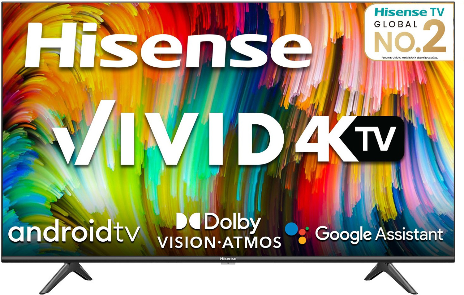 Image of Hisense A6GE Series 108 cm (43 inch) Ultra HD (4K) LED Smart Android TV with Dolby Vision and Dolby Atmos