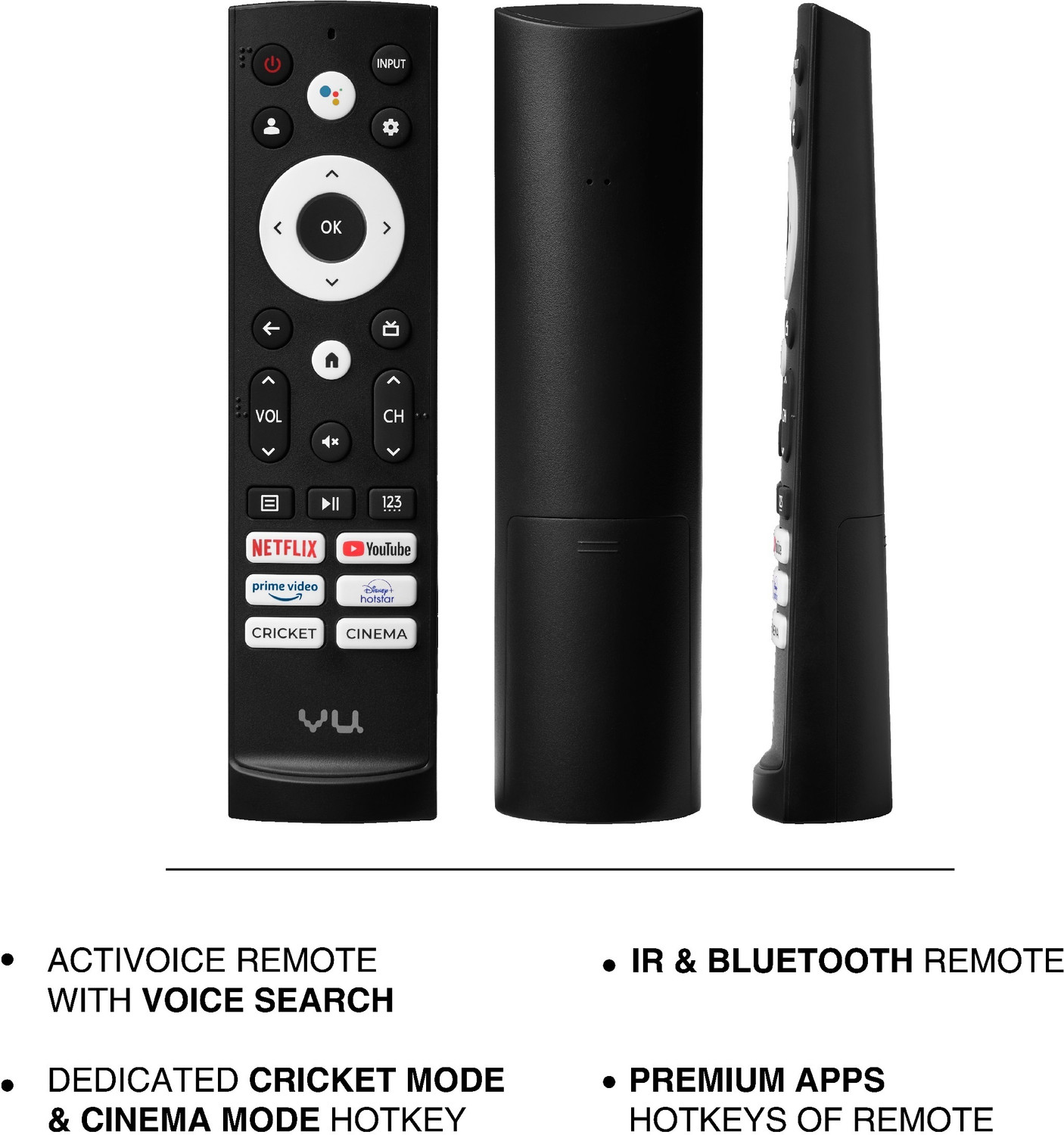 Image of Vu GloLED 164 cm (65 inch) Ultra HD (4K) LED Smart Google TV with DJ Subwoofer 104W