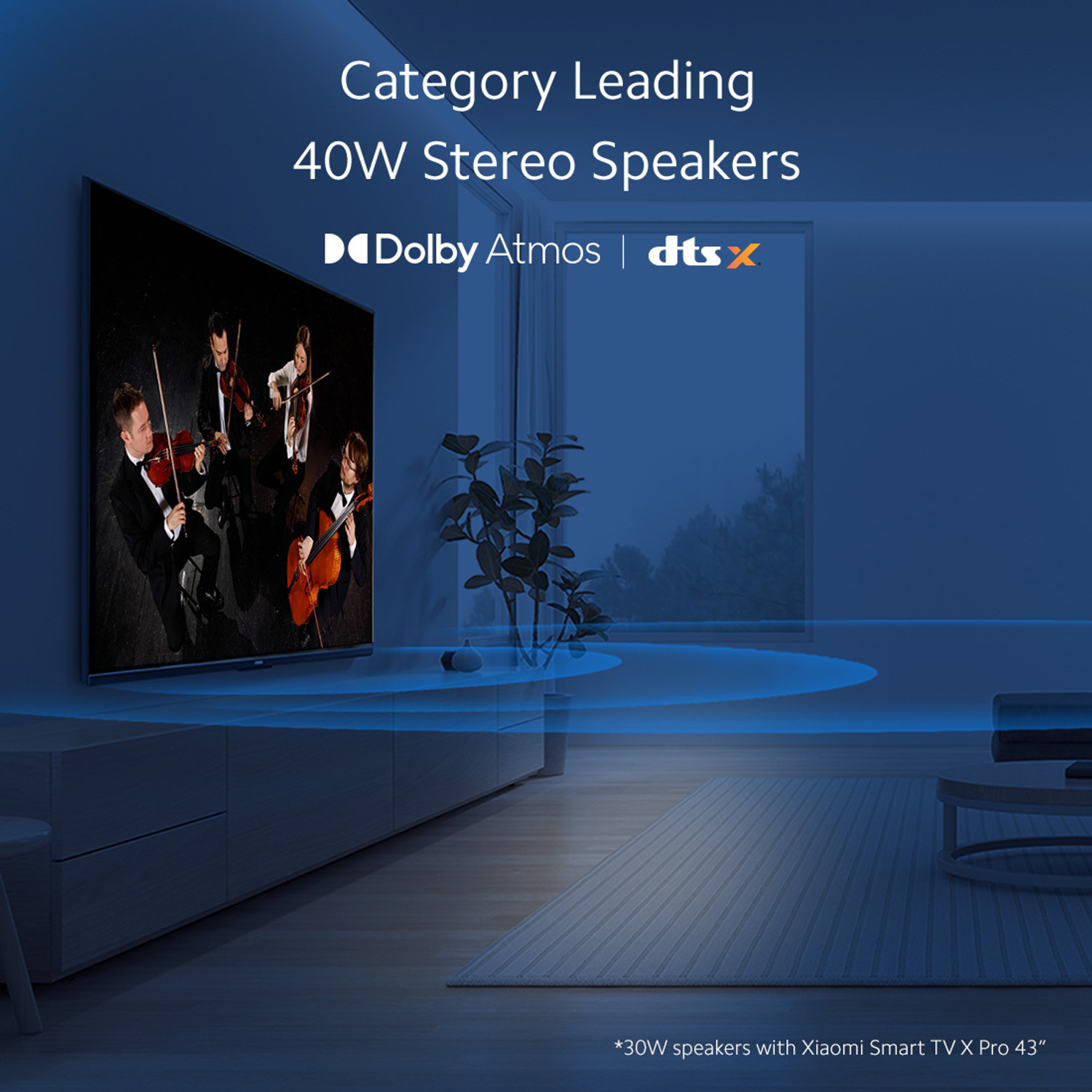 Image of XIAOMI by Mi X Pro 125 cm (50 inch) Ultra HD (4K) LED Smart Google TV with Dolby Vision IQ | HDR10+ | Dolby Atmos | DTS X | Vivid Picture Engine 2 with Adaptive Brightness